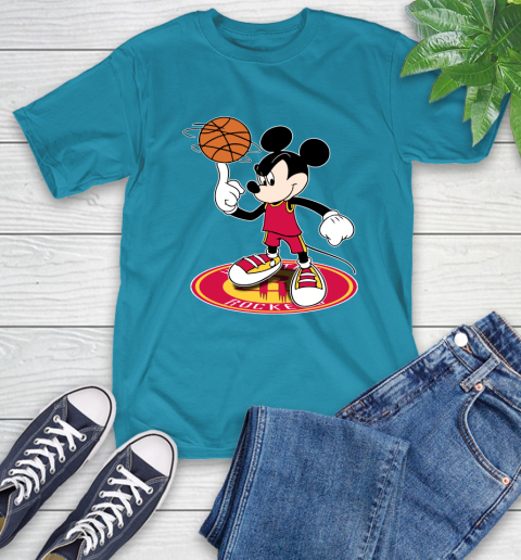 NBA Basketball Houston Rockets Cheerful Mickey Disney Shirt T-Shirt 9