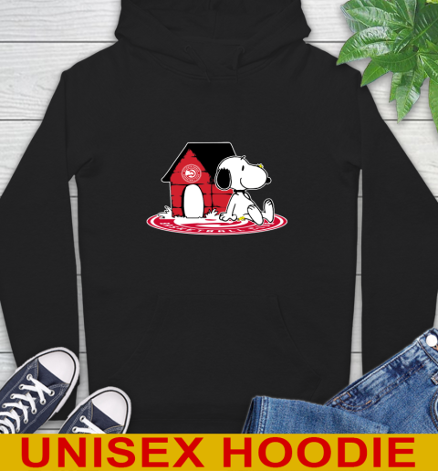 NBA Basketball Atlanta Hawks Snoopy The Peanuts Movie Shirt Hoodie - Image 3