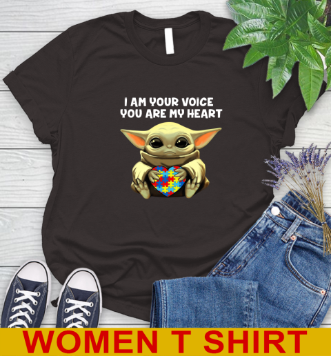 I Am Your Voice You Are My Heart Baby Yoda Autism Awareness Shirt 93