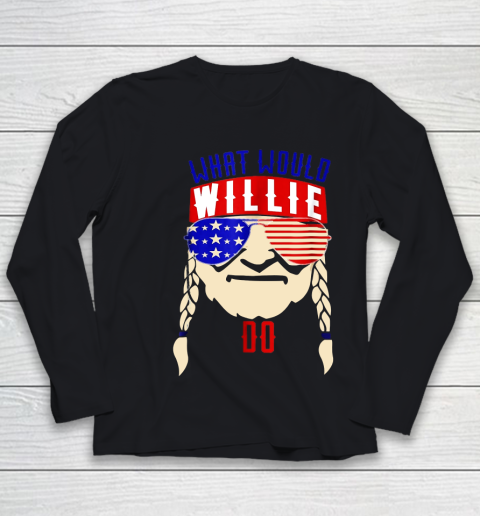 Willie Nelson shirt What would Willie do Youth Long Sleeve