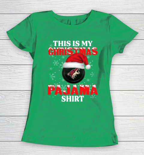 Arizona Coyotes This Is My Christmas Pajama Shirt NHL Women's T-Shirt 5