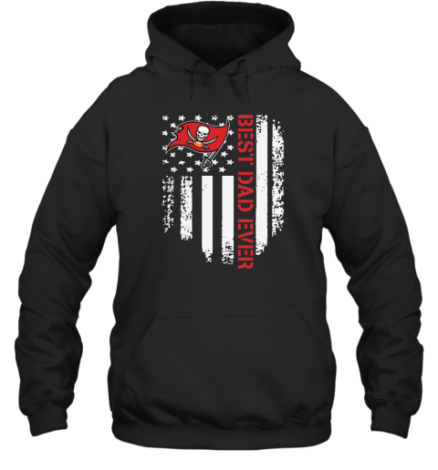 Best Dad Ever America Flag Tampa Bay Buccaneers NFL Father Day Hoodie
