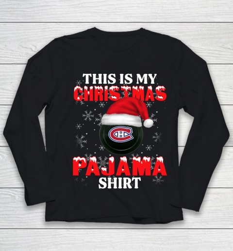 Montreal Canadiens This Is My Christmas Pajama Shirt NHL Youth Long Sleeve