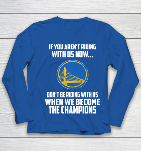 NBA Golden State Warriors Basketball We Become The Champions Youth Long Sleeve 7