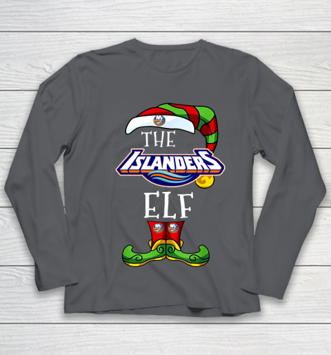 New York Islanders Christmas ELF Funny NHL Youth Long Sleeve 6