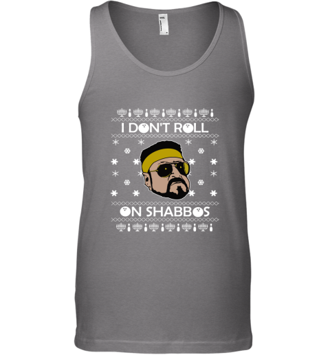 I Don'T Roll On Shabbos Lebowski Ugly Christmas Tank Top