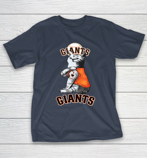 MLB Baseball My Cat Loves San Francisco Giants T-Shirt 3