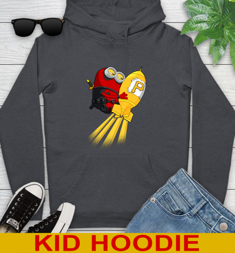MLB Baseball Pittsburgh Pirates Deadpool Minion Marvel Shirt Youth Hoodie 9