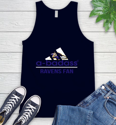 NFL A Badass Baltimore Ravens Fan Adidas Football Sports Tank Top 2