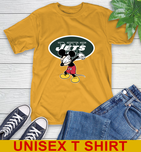 New York Jets NFL Football Dabbing Mickey Disney Sports T-Shirt 3