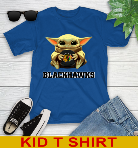 NHL Hockey Chicago Blackhawks Star Wars Baby Yoda Shirt 109