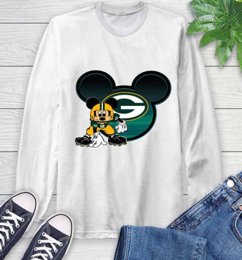 NFL Green Bay Packers Mickey Mouse Disney Football T Shirt Long Sleeve T-Shirt