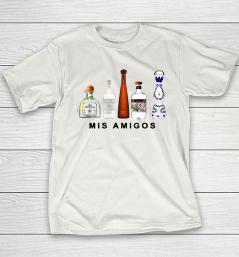Mis Amigos Tequila Funny Trendy Sarcastic Youth T-Shirt
