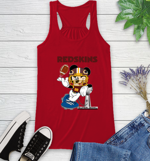 NFL Washington Redskins Mickey Mouse Disney Super Bowl Football T Shirt Racerback Tank 6