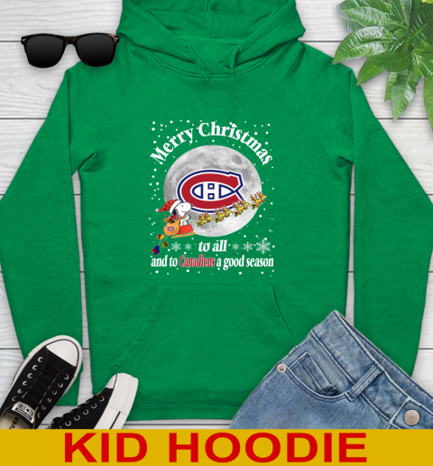 Montreal Canadiens Merry Christmas To All And To Canadiens A Good Season NHL Hockey Sports Youth Hoodie 8