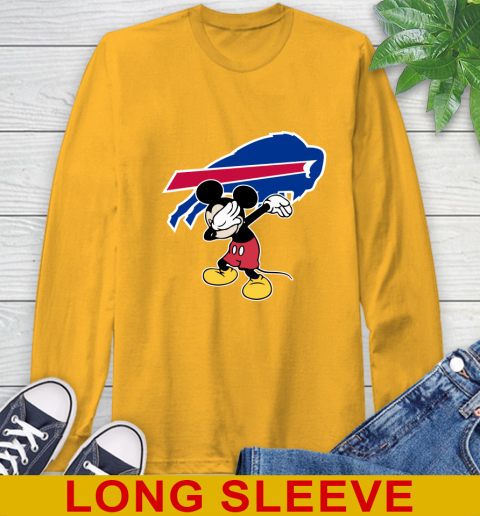 Buffalo Bills NFL Football Dabbing Mickey Disney Sports Long Sleeve T-Shirt 3