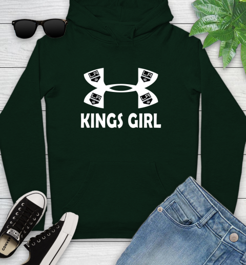 NHL Los Angeles Kings Girl Under Armour Hockey Sports Youth Hoodie 14