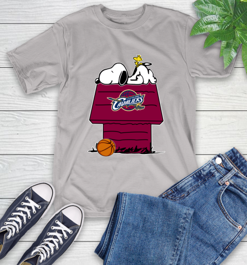 Cleveland Cavaliers NBA Basketball Snoopy Woodstock The Peanuts Movie T-Shirt 12