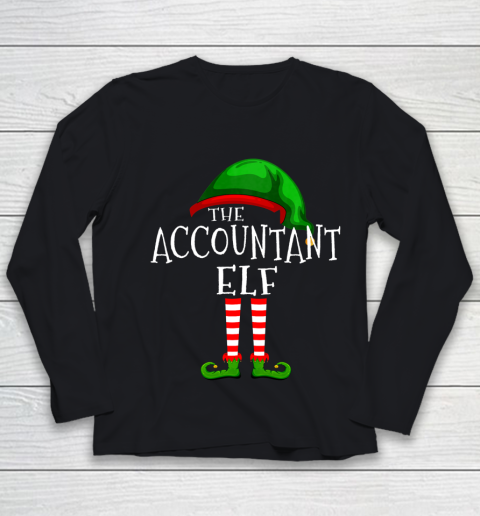 Accountant Elf Family Matching Group Christmas Gift Funny Youth Long Sleeve