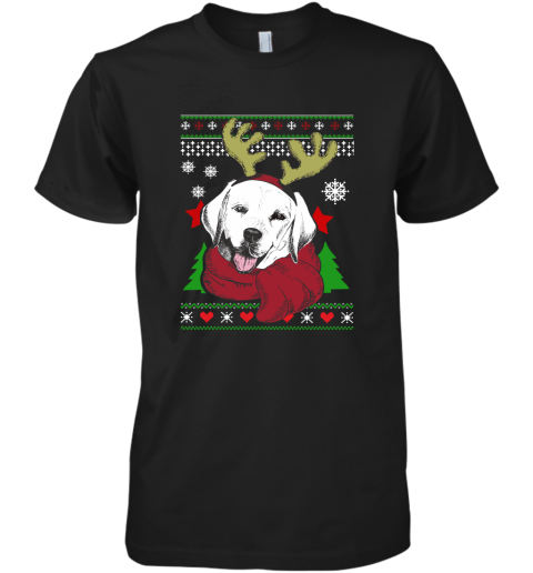 Labrador Ugly Christmas Premium Men's T-Shirt