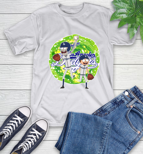 MLB Los Angeles Dodgers Rick And Morty Baseball Sports T-Shirt 12
