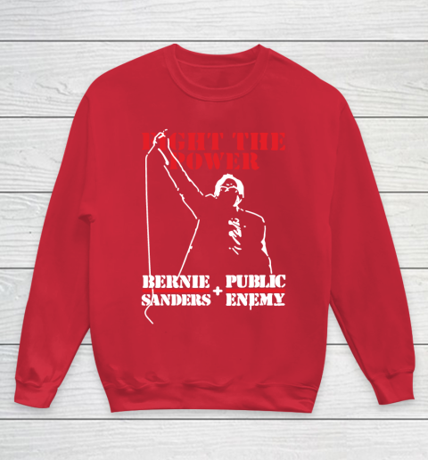 Fight The Power Bernie Sanders Public Enemy Youth Sweatshirt 7