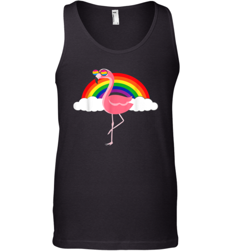 Pan Pansexual Flamingo Gay Rainbow Flag LGBTQ Cool LGBT Gift Tank Top