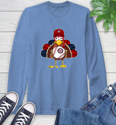 Washington Nationals Turkey thanksgiving Long Sleeve T-Shirt 11