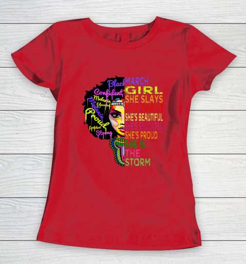 Womens March Birthday Girl Queens Are Born In March Shirt For Women T-Shirt Womens March Birthday Girl Queens Are Born In March Shirt For Women T-Shirt