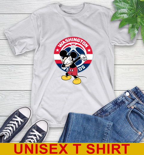 Washington Wizards NBA Basketball Dabbing Mickey Disney Sports T-Shirt 12