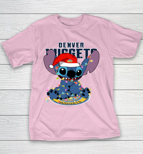 Denver Nuggets NBA noel stitch Basketball Christmas Youth T-Shirt 5