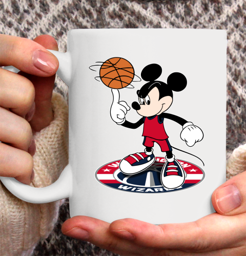 NBA Basketball Washington Wizards Cheerful Mickey Disney Shirt Ceramic Mug 15oz 2
