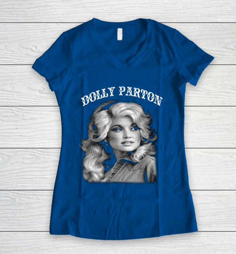 Dolly Parton Classic Vintage Women's V-Neck T-Shirt 7
