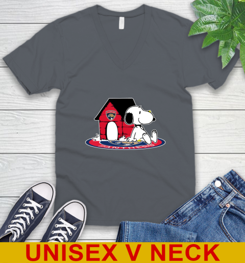 NHL Hockey Florida Panthers Snoopy The Peanuts Movie Shirt V-Neck T-Shirt 5