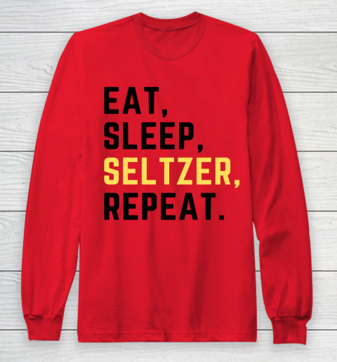 Bud Light Seltzer  Eat Sleep Seltzer Repeat Long Sleeve T-Shirt 7