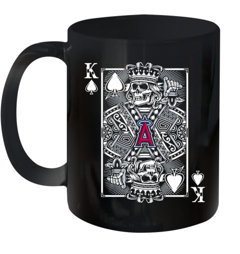 Los Angeles Angels MLB Baseball The King Of Spades Death Cards Shirt Ceramic Mug 11oz