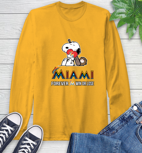 MLB The Peanuts Movie Snoopy Forever Win Or Lose Baseball Miami Marlins 60