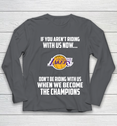 NBA Los Angeles Lakers Basketball We Become The Champions Youth Long Sleeve 6