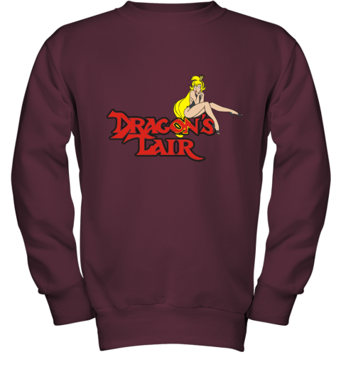 cno6 dragons lair daphne baseball shirts youth sweatshirt 47 front maroon