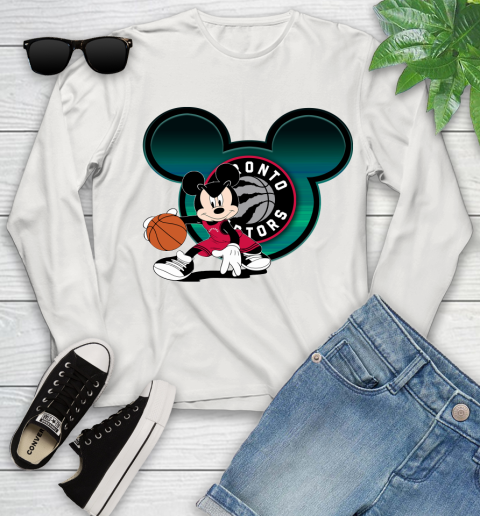NBA Toronto Raptors Mickey Mouse Disney Basketball Youth Long Sleeve 12