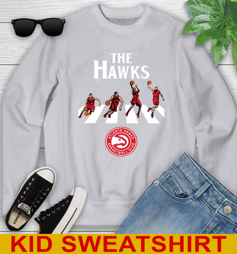 NBA Basketball Atlanta Hawks The Beatles Rock Band Shirt Youth Sweatshirt 3