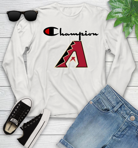 MLB Baseball Arizona Diamondbacks Champion Shirt Youth Long Sleeve 10