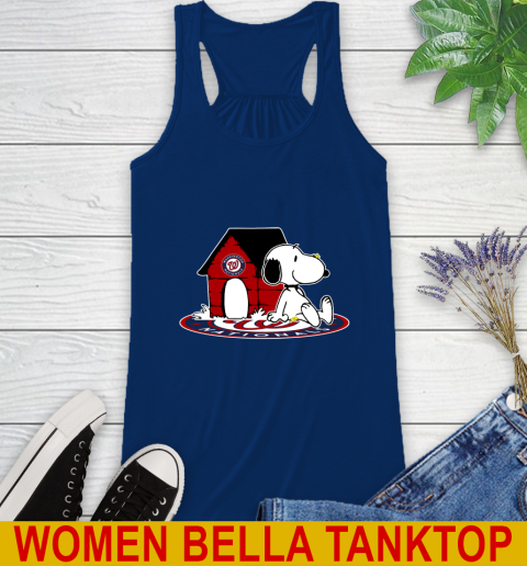 MLB Baseball Washington Nationals Snoopy The Peanuts Movie Shirt Racerback Tank 9