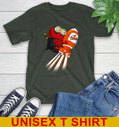 MLB Baseball Baltimore Orioles Deadpool Minion Marvel Shirt T-Shirt 6