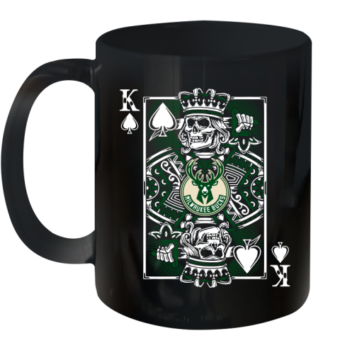 Milwaukee Bucks NBA Basketball The King Of Spades Death Cards Shirt Ceramic Mug 11oz