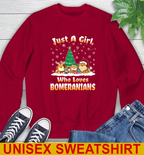 Christmas Just a girl who love pomeranians dog pet lover 33