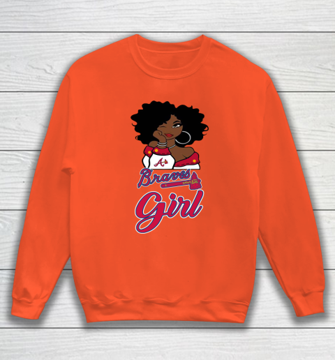 Atlanta Braves Girl MLB Sweatshirt 4