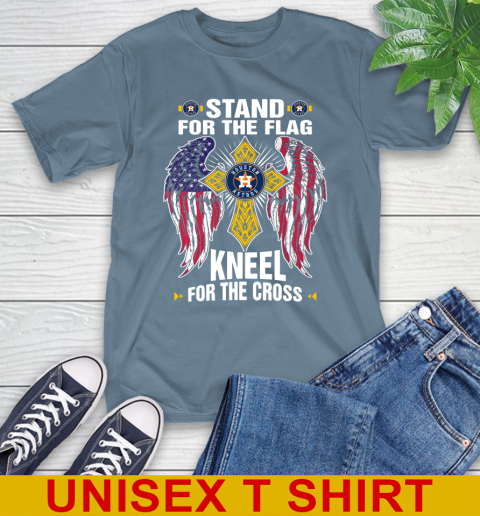 MLB Baseball Houston Astros Stand For Flag Kneel For The Cross Shirt T-Shirt 9 MLB Baseball Houston Astros Stand For Flag Kneel For The Cross Shirt T-Shirt - Image 9