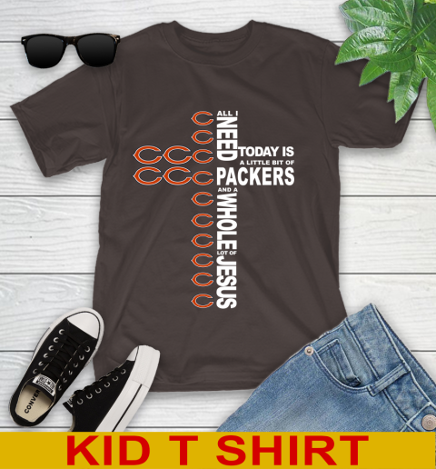 NFL All I Need Today Is A Little Bit Of Chicago Bears Shirt Youth T-Shirt 6