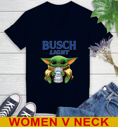 Star Wars Baby Yoda Hugs Busch Light Beer Shirt 79